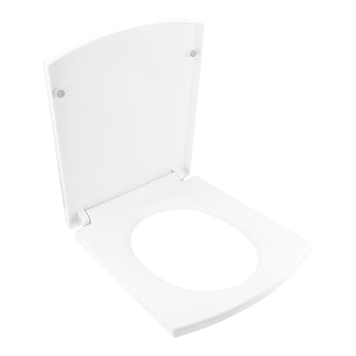 LNQ LUNIQI WC-Sitz mit leisem Schließen, langsame Schließung, längliches Design, verdicktes PP-Material (43,2 cm), passend für Standard-Toiletten, einfache Installation, Anti-Schlamm (weiß) von LNQ LUNIQI