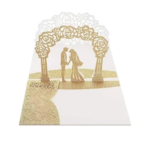 LNQKJXIIA 20 Sets 3D-Hochzeitseinladungskarten, 75 Zoll, lasergeschnitten, mit Hohlschnitzerei, Grußeinladungen for Verlobung, Quinceanera, Braut Einladungen LNQKJXIIA 20 Sets 3D-Hochzeitseinladungskarten, 75 Zoll, lasergeschnitten, mit Hohlschnitzerei, Grußeinladungen for Verlobung, Quinceanera, Braut Einladungen von LNQKJXIIA