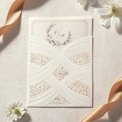 LNQKJXIIA 50 Stück lasergeschnittene Hochzeitseinladungen, 5 x 7,3 personalisierte Hochzeitseinladungskarten for Hochzeit, Babyparty, Geburtstag, Quinceanera-Einladung Einladungen LNQKJXIIA 50 Stück lasergeschnittene Hochzeitseinladungen, 5 x 7,3 personalisierte Hochzeitseinladungskarten for Hochzeit, Babyparty, Geburtstag, Quinceanera-Einladung Einladungen von LNQKJXIIA