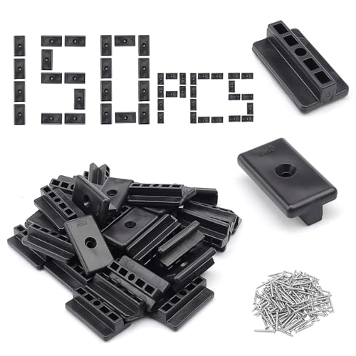 LNSYSNS 150 Stück 6 mm Terrassenclips Kunststoff, inkl Versteckte Befestigung T-Clip – Spezial Entwickelt für WPC/BPC-Böden, mit Deckleisten & Dichtung, Ideal für WPC-Dielen Halter von LNSYSNS