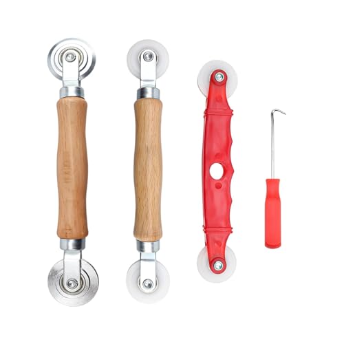 LNSYSNS Hand Spline Roller, Spline Roller mit Holzgriff, Haken für Fliegengitter, füR den Einbau Von Fliegengittern, Moskitonetzen, Fenster und TüRdichtungen von LNSYSNS