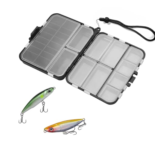 LNSYSNS Köderbox Angeln, Tackle Box Angeln mit 12 Fächern & 14 Einsätzen | Angel Zubehör Doppelschichtig | Inkl Tragegriff | Köder-Organisation LNSYSNS Köderbox Angeln, Tackle Box Angeln mit 12 Fächern & 14 Einsätzen | Angel Zubehör Doppelschichtig | Inkl Tragegriff | Köder-Organisation von LNSYSNS