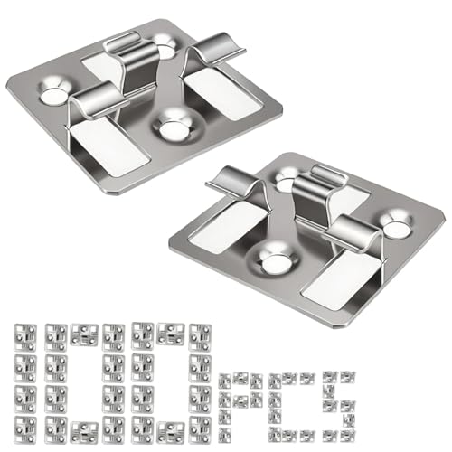 LNSYSNS Terrassendielen Befestigung Unsichtbar, 100 Stück WPC-Terrassendielen-Clips, Edelstahl Terrassenclips für Dielen, Höhe 7 mm, Spaltmaß 3 mm, WPC-Dielen-Clips für Haus, Terrasse, Garten LNSYSNS Terrassendielen Befestigung Unsichtbar, 100 Stück WPC-Terrassendielen-Clips, Edelstahl Terrassenclips für Dielen, Höhe 7 mm, Spaltmaß 3 mm, WPC-Dielen-Clips für Haus, Terrasse, Garten von LNSYSNS