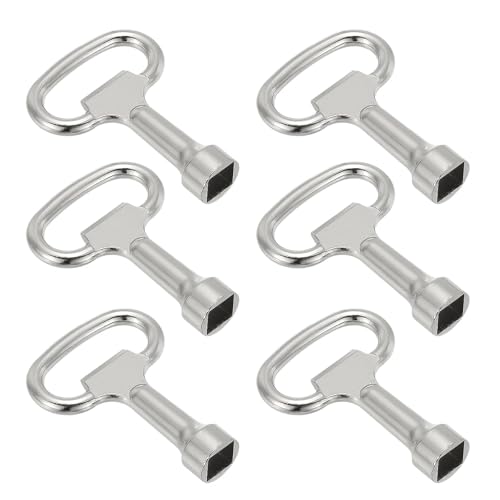 LNSYSNS 6 Stück Vierkantschlüssel 8 mm, Zinklegierung Außenwasserhahn Schlüssel, 8 mm Vierkantschlüssel Wasserhahn, 13,5 x 8 x 8 mm Wasserhahn Schlüssel, für Verteilerkasten, Wasserhahn, Heizkörper LNSYSNS 6 Stück Vierkantschlüssel 8 mm, Zinklegierung Außenwasserhahn Schlüssel, 8 mm Vierkantschlüssel Wasserhahn, 13,5 x 8 x 8 mm Wasserhahn Schlüssel, für Verteilerkasten, Wasserhahn, Heizkörper von LNSYSNS