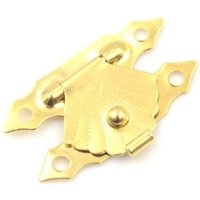 Lntyq - 10 stücke Dekorative Geschenk Box Haspe Mini Antike Eisen Blatt Holz Fall Haspe Finiture Lock Schnalle Verschluss von LNTYQ