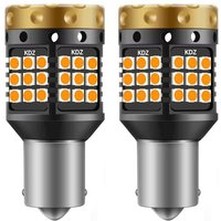 Lntyq - 1156 BA15S P21W Ampoules Clignotants led Ambre Jaune Orange 3700LM 3030 45 smd Canbus Sans Erreur Anti-Hyper Flash (Pack de 2) von LNTYQ