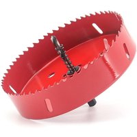 150-mm-Lochsäge mit Zentrierbohrer, HSS-M42-Bimetall-Kronensockel für Holz, Placoplâtre, Kunststoff und Trockenbau - Lntyq von LNTYQ