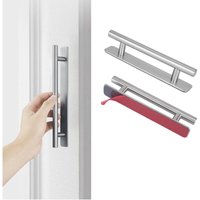 2 Stück selbstklebender Möbelgriff, Schiebetürgriff aus Aluminiumlegierung, ohne Bohren, Griffe für Schrank, Küche, Kühlschrank, Schublade, 2 Stück selbstklebender Möbelgriff, Schiebetürgriff aus Aluminiumlegierung, ohne Bohren, Griffe für Schrank, Küche, Kühlschrank, Schublade, von LNTYQ