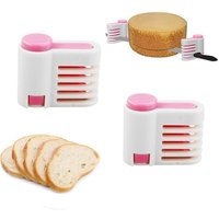 2 pcs diy Trancheuse à Gâteau, Trancheuse à Pain, Trancheuse à Couches de Gâteau, Outil de Support de Coupe de Tranches à 5 Couches pour Les Amateurs von LNTYQ