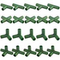 20 Stück robuste Gartenrahmenverbinder für Gewächshäuser und Pflanzen, 11 mm - Lntyq von LNTYQ