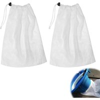 Lntyq - 2er-Pack Filterbeutel für Pool-Staubsauger – Netznetz – mit Kordelzug – Feinfilterbeutel zum Reinigen – kleiner Mikronetz-Filterbeutel – weiß Lntyq - 2er-Pack Filterbeutel für Pool-Staubsauger – Netznetz – mit Kordelzug – Feinfilterbeutel zum Reinigen – kleiner Mikronetz-Filterbeutel – weiß von LNTYQ