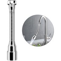 Lntyq - 360° Küchenarmatur-Verlängerung mit flexiblem Auslauf mit 20 cm, Küchenspüle-Wasserhahn-Verlängerung, Wassersparer mit einfacher von LNTYQ