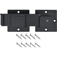 Lntyq - 7,5 Zoll hochklappbarer Torriegel mit Loch für Vorhängeschloss, 4 mm robuste Aluminiumlegierung, verstellbarer Torriegel für Schiebe- und von LNTYQ