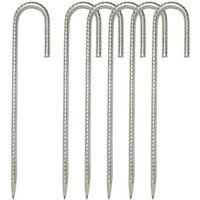 Ancres de Sol en Lot de 6, Piquets de Tente en Acier galvanisé, Piquets de Fixation avec Crochet en j, 12 Pouces Trampoline auvent auvent auvent to Ancres de Sol en Lot de 6, Piquets de Tente en Acier galvanisé, Piquets de Fixation avec Crochet en j, 12 Pouces Trampoline auvent auvent auvent to von LNTYQ