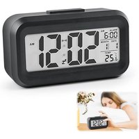Digitaler Wecker, LCD-Batteriebetriebener Digitalwecker Großer Bildschirm mit Temperatur Datum Schlummerfunktion Reisewecker Leuchtender Wecker Digitaler Wecker, LCD-Batteriebetriebener Digitalwecker Großer Bildschirm mit Temperatur Datum Schlummerfunktion Reisewecker Leuchtender Wecker von LNTYQ