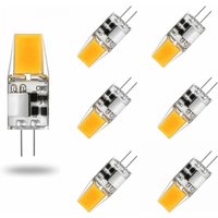 G4 LED-Lampe ac/dc 12 v 5 w G4 LED-Lampen Warmweiß 3000 k Leuchtmittel 50 w Äquivalent Halogenlampe 360° Abstrahlwinkel Kein Flimmern, 6er-Pack, von LNTYQ