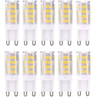 G9 LED-Glühbirnen, Warmweiß 3000 k, 5 w, G9 LED-Glühbirne, entspricht 40 w Halogenlampen, 420 Lumen, nicht dimmbar, 10er-Pack - Lntyq von LNTYQ