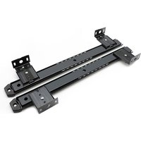Kugellagerschienen für Tastaturplattform/Regal oder Schublade unter dem Schreibtisch, Höhenverstellbarer Tastaturschienensatz, Stahl, schwarz von LNTYQ