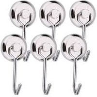 Leistungsstarker Magnethaken 15 kg Magnethaken Kühlschrank Silber 6Stk 3613mm - Lntyq von LNTYQ