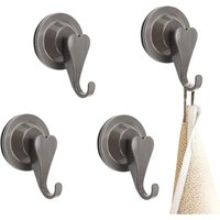 Leistungsstarker Saugnapf-Haken, 4-teiliger Saugnapf-Haken, Badezimmer-Saugnapf-Haken, keine Schrauben oder Kleber erforderlich, maximale Leistungsstarker Saugnapf-Haken, 4-teiliger Saugnapf-Haken, Badezimmer-Saugnapf-Haken, keine Schrauben oder Kleber erforderlich, maximale von LNTYQ