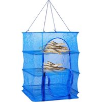 Lntyq - 1-teiliger Kräuter-Trockenständer, 3-lagiger hängender Lebensmittel-Trockenständer, faltbarer Mesh-Trockenständer mit Reißverschluss Lntyq - 1-teiliger Kräuter-Trockenständer, 3-lagiger hängender Lebensmittel-Trockenständer, faltbarer Mesh-Trockenständer mit Reißverschluss von LNTYQ