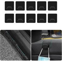 Lntyq - 10 Stück selbstklebende Clips mit selbstklebender Rückseite, Mehrzweck-Automatten-Befestigungsschnallen, zum Befestigen von Auto-Fußmatten, von LNTYQ