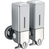 2-in-1-Seifenspender für die Dusche – 500 ml – Silber – Seifenpumpe – 2 x 500 ml – Badezimmer – Lotionspender – Badezimmer – Lotionspender - Lntyq von LNTYQ