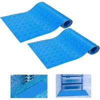 Lntyq - 2-teilige Pool-Leitermatte, Leitermatte, große Pool-Stufenmatte mit strukturierter, schützender, rutschfester Leitermatte für oberirdische Lntyq - 2-teilige Pool-Leitermatte, Leitermatte, große Pool-Stufenmatte mit strukturierter, schützender, rutschfester Leitermatte für oberirdische von LNTYQ