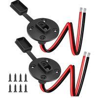 Lntyq - 2er-Pack 12 awg 1,3 FT/40 cm Seitenwand-SAE-Überbrückungskabel – wetterfester SAE-Schnellverbinder für Solarpanel mit 8 Schrauben von LNTYQ