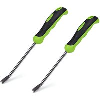 Lntyq 2er-Pack manueller Garten-Unkrautvernichter mit ergonomischem Griff, Rasen-Unkrautvernichter aus Edelstahl von LNTYQ