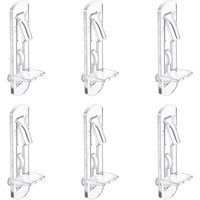 Lntyq 30er-Pack transparente Regalstützstifte aus Kunststoff mit selbstsichernden Clips für Möbelstützen, Küche, Bücherregal, Schrank, passend für Lntyq 30er-Pack transparente Regalstützstifte aus Kunststoff mit selbstsichernden Clips für Möbelstützen, Küche, Bücherregal, Schrank, passend für von LNTYQ