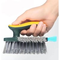 4-in-1-Fugenbürste mit Abzieher, robuste Scheuerbürsten zum Reinigen mit steifen Borsten für Bad und Küche, Fliesen, Boden, Badezimmer, von LNTYQ