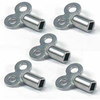 Lntyq - 5-teiliges Heizkörper-Entlüftungsschlüssel-Set – robuste Entlüftungsschlüssel aus Zinklegierung – Heizkörper-Entlüftungsschlüssel für viele von LNTYQ