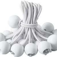 50 Stück elastische Spanner, elastischer Kugelspanner, Planenspanner, Spanner mit Kugel, elastisches Bungee-Seil für Planen, Zelte, Camping - Lntyq 50 Stück elastische Spanner, elastischer Kugelspanner, Planenspanner, Spanner mit Kugel, elastisches Bungee-Seil für Planen, Zelte, Camping - Lntyq von LNTYQ