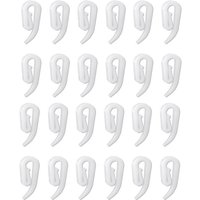 Lntyq 50er-Pack universelle Vorhanghaken – passend für Duschvorhänge, Türvorhänge und Fenstervorhänge (2,8 x 1,2 cm) von LNTYQ