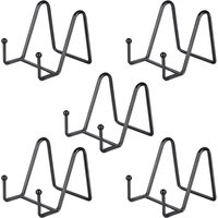 Lntyq - 5er-Pack kleine 3-Zoll-Tellerständer, Mini-Bilderrahmen aus schwarzem Metall für Fotos, Bücher, Fotostaffeleien, Kunsthandwerk und Lntyq - 5er-Pack kleine 3-Zoll-Tellerständer, Mini-Bilderrahmen aus schwarzem Metall für Fotos, Bücher, Fotostaffeleien, Kunsthandwerk und von LNTYQ
