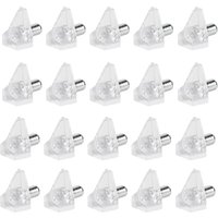 Lntyq 90 Stück Regalstützen, 5 mm durchsichtige Möbelregalhalterungen aus Kunststoff für Schränke, Holz und Glas, Regalstützen, transparent von LNTYQ