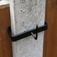 Lntyq - Betonpfostenklammern, Sicherheitspfostenhalterungen für Zaunpfosten, Beton oder Holz, verstellbares Stahlstützset für 4-Zoll-Betonfundament Lntyq - Betonpfostenklammern, Sicherheitspfostenhalterungen für Zaunpfosten, Beton oder Holz, verstellbares Stahlstützset für 4-Zoll-Betonfundament von LNTYQ
