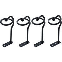 Dekorative Raffhalter für Vorhänge aus schwarzem Metall, 4er-Set - Lntyq Dekorative Raffhalter für Vorhänge aus schwarzem Metall, 4er-Set - Lntyq von LNTYQ