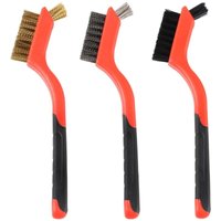 Lntyq Drahtbürsten, 3er-Set, Edelstahl, Messing, Kohlenstoff, Nylon, Schrubbbürsten zum Reinigen von Lötzinn, Schlacke, Rost und Staub, 3 kleine Lntyq Drahtbürsten, 3er-Set, Edelstahl, Messing, Kohlenstoff, Nylon, Schrubbbürsten zum Reinigen von Lötzinn, Schlacke, Rost und Staub, 3 kleine von LNTYQ