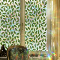 Lntyq - Fenster-Sichtschutzfolie, doppelseitige PVC-Fensteraufkleber mit bunten Blättern, Buntglas-Sichtschutz, für Badezimmer zu Hause (Größe: 43 x Lntyq - Fenster-Sichtschutzfolie, doppelseitige PVC-Fensteraufkleber mit bunten Blättern, Buntglas-Sichtschutz, für Badezimmer zu Hause (Größe: 43 x von LNTYQ
