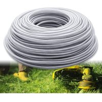 Fil Debroussailleuse 3mm Renforce, Fil Débroussailleuse Incassable en Acier, 45M Fil pour Debroussailleuse pour Jardin de Mauvaises Herbes - Lntyq von LNTYQ