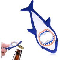 Lntyq - Flaschenöffner in Hai-Form, kreativer Korkenzieher, Magnetschalter, Camping-Zubehör, Geschenk für Männer, Vater, Freund, Barkeeper von LNTYQ