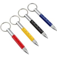 Geschenk für Männer, 6-in-1-Multifunktionsstift, 4-teiliger Multifunktions-Kugelschreiber mit runder Schnalle, nützliche, ungewöhnliche Gadgets, von LNTYQ