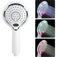 Lntyq - LED-Duschkopf-Handbrause, 3-Farben-Temperaturregelung, LED-Duschkopf, Duschbrause von LNTYQ