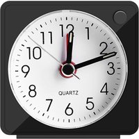Leiser analoger Wecker, kleiner leiser Reisewecker mit Schlummerfunktion und Licht, analoger Quarzwecker für Schlafzimmer, Büro und Reisen - Lntyq Leiser analoger Wecker, kleiner leiser Reisewecker mit Schlummerfunktion und Licht, analoger Quarzwecker für Schlafzimmer, Büro und Reisen - Lntyq von LNTYQ