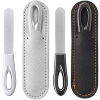 Metall-Nagelfeilen mit Etui, Mini-Nagelfeile, doppelseitig, feine Edelstahl-Nagelfeilen mit rutschfestem Griff zum einfachen Schleifen der Nägel für Metall-Nagelfeilen mit Etui, Mini-Nagelfeile, doppelseitig, feine Edelstahl-Nagelfeilen mit rutschfestem Griff zum einfachen Schleifen der Nägel für von LNTYQ