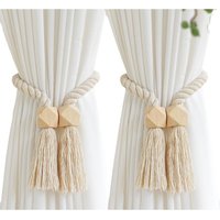 Packungen magnetische Vorhang-Raffhalter, handgewebte Vorhanghalter aus Baumwolle, Vorhanghalter, Vorhang-Raffhalter, Vorhang-Raffhalter für Vorhänge Packungen magnetische Vorhang-Raffhalter, handgewebte Vorhanghalter aus Baumwolle, Vorhanghalter, Vorhang-Raffhalter, Vorhang-Raffhalter für Vorhänge von LNTYQ