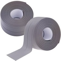 Rollen selbstklebende Duschdichtung, Silikondichtung, Badezimmer, grau, pvc, selbstklebender, wasserdichter Streifen, Anti-Schimmel-Duschtürdichtung Rollen selbstklebende Duschdichtung, Silikondichtung, Badezimmer, grau, pvc, selbstklebender, wasserdichter Streifen, Anti-Schimmel-Duschtürdichtung von LNTYQ