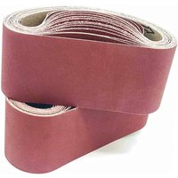 Schleifband 75x 457 mm. 5 Arten gemischter Körnung (3 x 80). Schleifband-Set, für Bandschleifer, Metall, Holz, Polieren (5-teilig) - Lntyq von LNTYQ